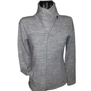 Tuff Athletics Grey Heathered Zip-up Performance Jacket S